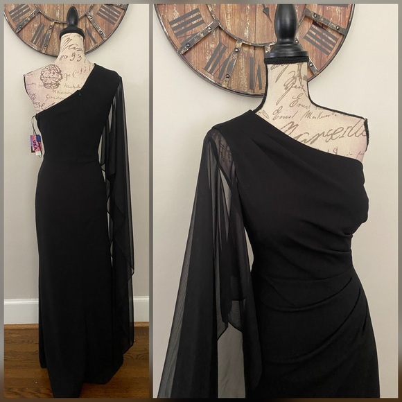 Elegant classy formal dress, evening gown, military ball,  mother of bride dress - Picture 3 of 3